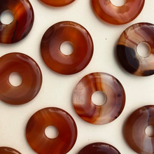 Load image into Gallery viewer, medium gem donut - carnelian
