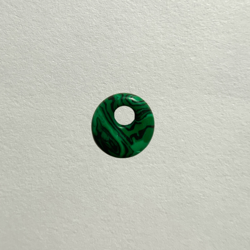 small gem donut - malachite