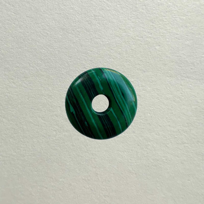 medium gem donut - malachite