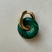 Load image into Gallery viewer, medium gem donut - malachite
