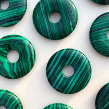 Load image into Gallery viewer, medium gem donut - malachite
