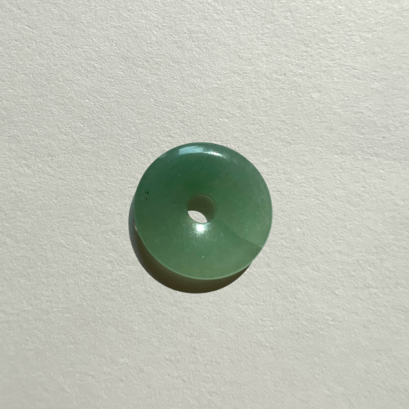 medium gem donut - aventurine