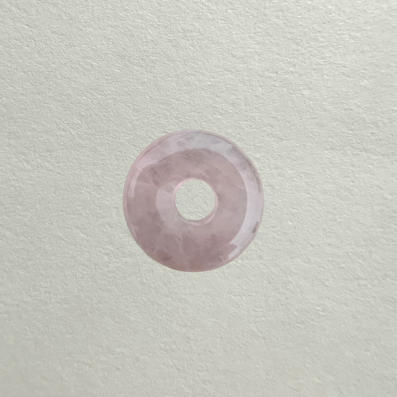 medium gem donut- rose quartz