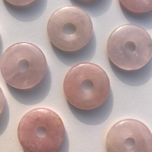 Load image into Gallery viewer, medium gem donut- rose quartz
