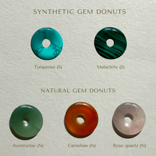 Load image into Gallery viewer, medium gem donut - malachite
