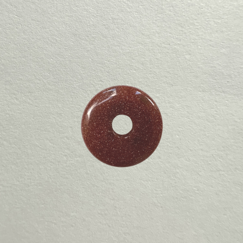 medium gem donut - goldstone