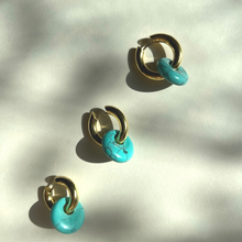 Load image into Gallery viewer, small gem donut - turquoise
