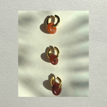 Load image into Gallery viewer, small gem donut- carnelian
