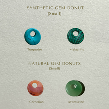 Load image into Gallery viewer, small gem donut - aventurine
