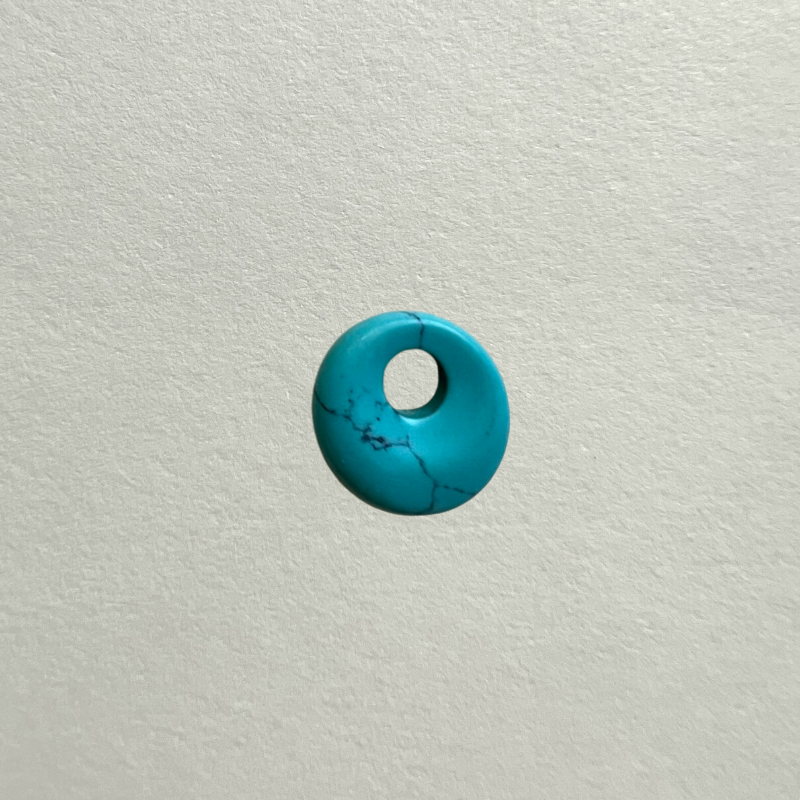 small gem donut - turquoise