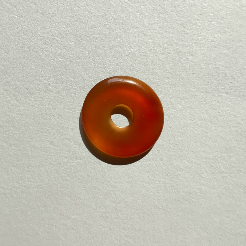 medium gem donut - carnelian