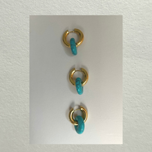 Load image into Gallery viewer, small gem donut - turquoise
