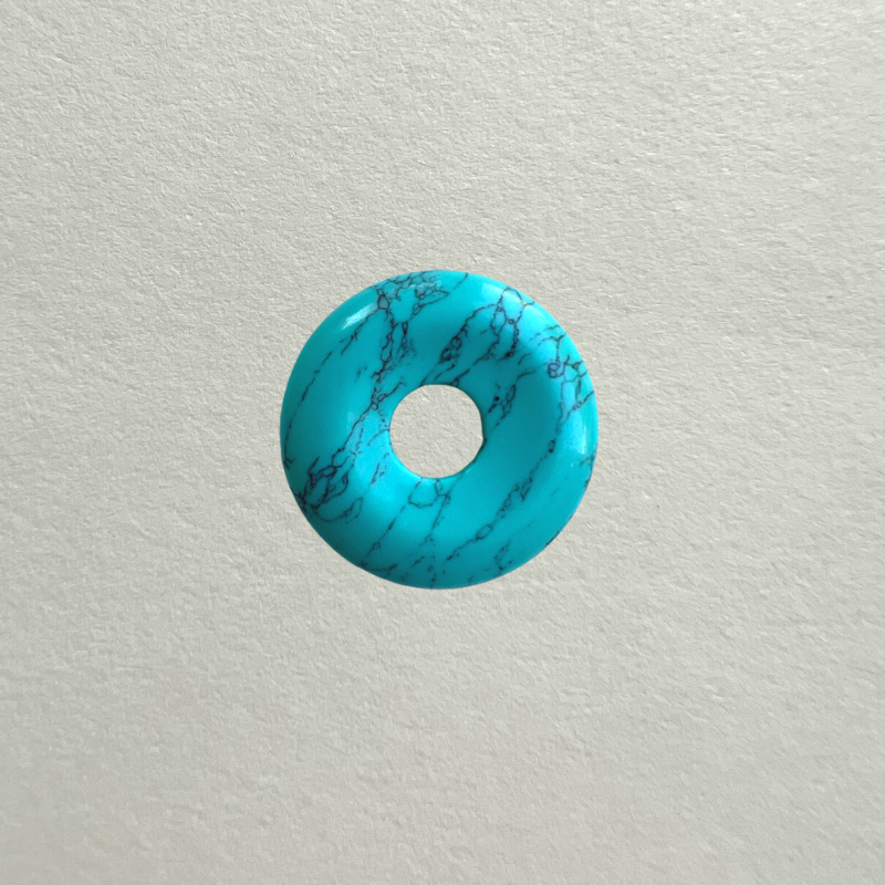 medium gem donut - turquoise