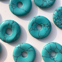 Load image into Gallery viewer, medium gem donut - turquoise
