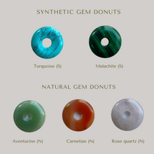 Load image into Gallery viewer, medium gem donut - turquoise
